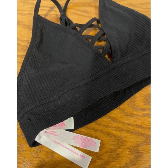 Pink Victoria Secret NEW bralette size XS black‎ - Picture 3 of 4